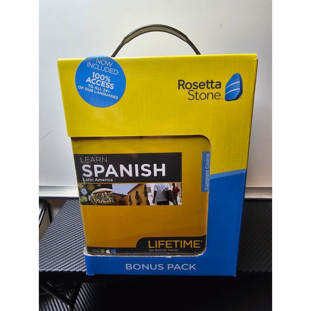 Rosetta Stone Learn Spanish Bonus Pack Bundle| Lifetime Online Access